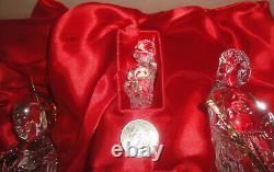 Waterford Crystal Millennium Nativity set Holy Family Mary Joseph Baby Jesus