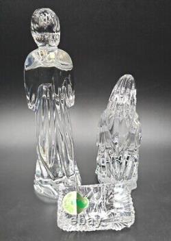 Waterford Crystal NATIVITY 3pc Holy Family Mary, Joseph, Baby Jesus MINT