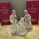 Waterford Crystal Nativity 3 Wisemen Melchior Balthasar Gaspar 2 Original Boxes