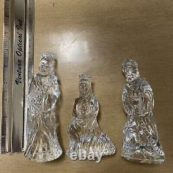 Waterford Crystal Nativity 3 Wisemen Melchior Balthasar Gaspar 2 Original Boxes