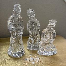 Waterford Crystal Nativity 3 Wisemen Melchior Balthasar Gaspar 2 Original Boxes