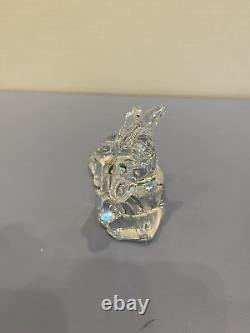 Waterford Crystal Nativity Collection Donkey Paperweight SIGNED WithLABEL 4.5L