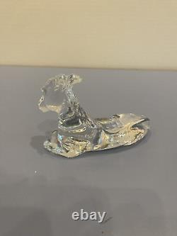 Waterford Crystal Nativity Collection Donkey Paperweight SIGNED WithLABEL 4.5L