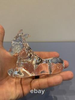 Waterford Crystal Nativity Collection Donkey Paperweight SIGNED WithLABEL 4.5L