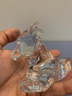 Waterford Crystal Nativity Collection Donkey Paperweight SIGNED WithLABEL 4.5L