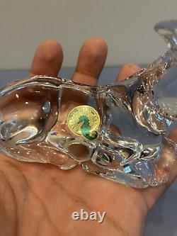 Waterford Crystal Nativity Collection Donkey Paperweight SIGNED WithLABEL 4.5L