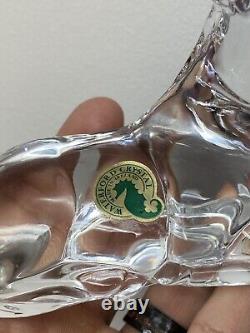 Waterford Crystal Nativity Collection Donkey Paperweight SIGNED WithLABEL 4.5L