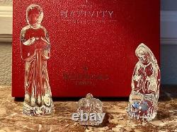 Waterford Crystal Nativity Collection The Holy Family figurine Set 3 Piece