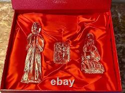 Waterford Crystal Nativity Collection The Holy Family figurine Set 3 Piece