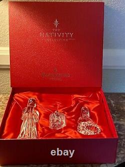 Waterford Crystal Nativity Collection The Holy Family figurine Set 3 Piece