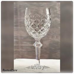 Waterford Crystal Powerscourt Water Glass Vintage Blown Glass Ireland 1