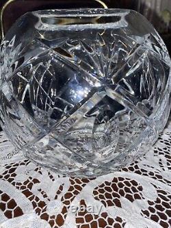 Waterford Crystal ROSSAN Rose Bowl Vase 8 Large IRELAND. Rossan By Waterford