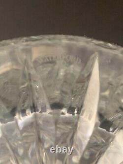 Waterford Crystal Vase Flower Clear Rare Crafted Ireland 13 tall Vintage
