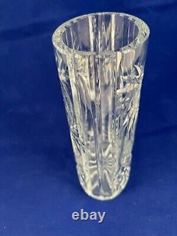 Waterford Crystal Vase PALM TREES Oval 8 Tall IRELAND Fred Curtis Collection
