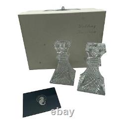 Waterford Crystal Wedding Heirloom Collection 6 Candle Candlestick Set with Box