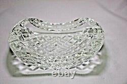 Waterford Curved Crystal Ashtray 7 L x 4.5 W x 2 H Made in Ireland No box