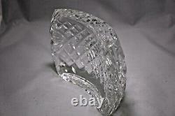 Waterford Curved Crystal Ashtray 7 L x 4.5 W x 2 H Made in Ireland No box