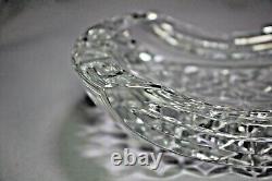 Waterford Curved Crystal Ashtray 7 L x 4.5 W x 2 H Made in Ireland No box