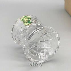 Waterford Cut Crystal Glass Comeragh Napkin Ring Set 6 Not Used in Original Box