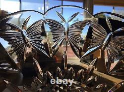 Waterford Designer Galleries Collection 12.75Butterfly Centerpiece Crystal Bowl