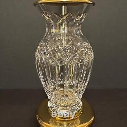 Waterford Elegant Fine Cut Crystal Boudoir Table Lamp With Solid Brass Mint