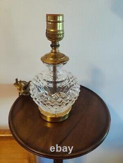 Waterford Fine Cut Crystal Table Lamp 9 Tall