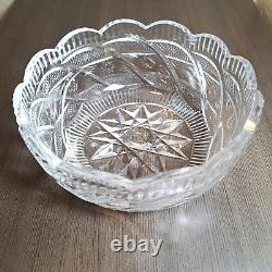 Waterford Heritage Collection Apprentice Bowl #3001586000 Scalloped Signed 8 in