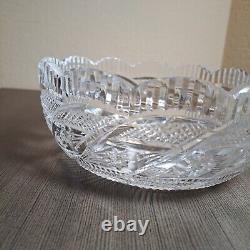 Waterford Heritage Collection Apprentice Bowl #3001586000 Scalloped Signed 8 in