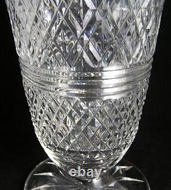 Waterford Ireland Crystal Master Cutter Georgian Strawberry Centerpiece Vase