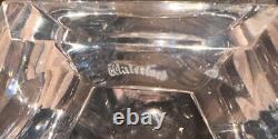 Waterford Ireland ODESSA 10 Pedestal Crystal Vase Hexagon Shaped Signed