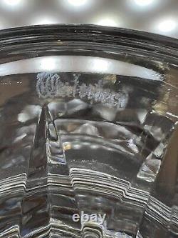 Waterford Irish Cut Glass Master Cutter Series 10 Large Footed Thistle Vase SEE