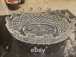 Waterford Kennedy Crystal Heritage Collection Rare Vintage Oval Bowl Excellent