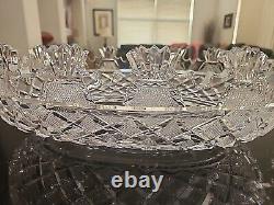 Waterford Kennedy Crystal Heritage Collection Rare Vintage Oval Bowl Excellent