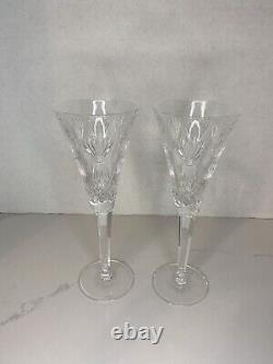 Waterford Millennium Collection Prosperity Toasting Flutes Crystal Ireland