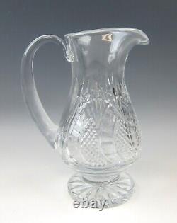 Waterford SEAHORSE Pattern Crystal 9 Footed Pitcher