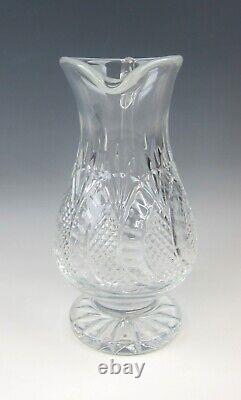 Waterford SEAHORSE Pattern Crystal 9 Footed Pitcher