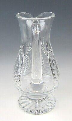 Waterford SEAHORSE Pattern Crystal 9 Footed Pitcher