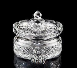 Waterford Society Samuel Miller Collection Butter Dish Jar & Lid Vintage Crystal