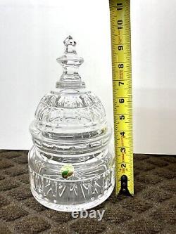 Waterford US CAPITOL Crystal Biscuit Jar WithLid Signed Made In Ireland ML