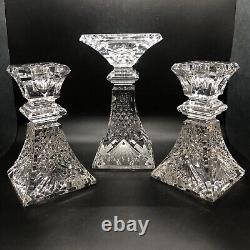 Waterford Wedding Heirloom Collection Unity Candleholder Set Of Three READ