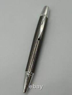 Waterford Writing Instruments Ballpoint Black Ink Pen Silver Gray