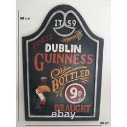 Wood Guinness Ireland Dublin Cafe Bar Sign Hand Made Collectables