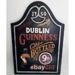 Wood Guinness Ireland Dublin Cafe Bar Sign Hand Made Collectables